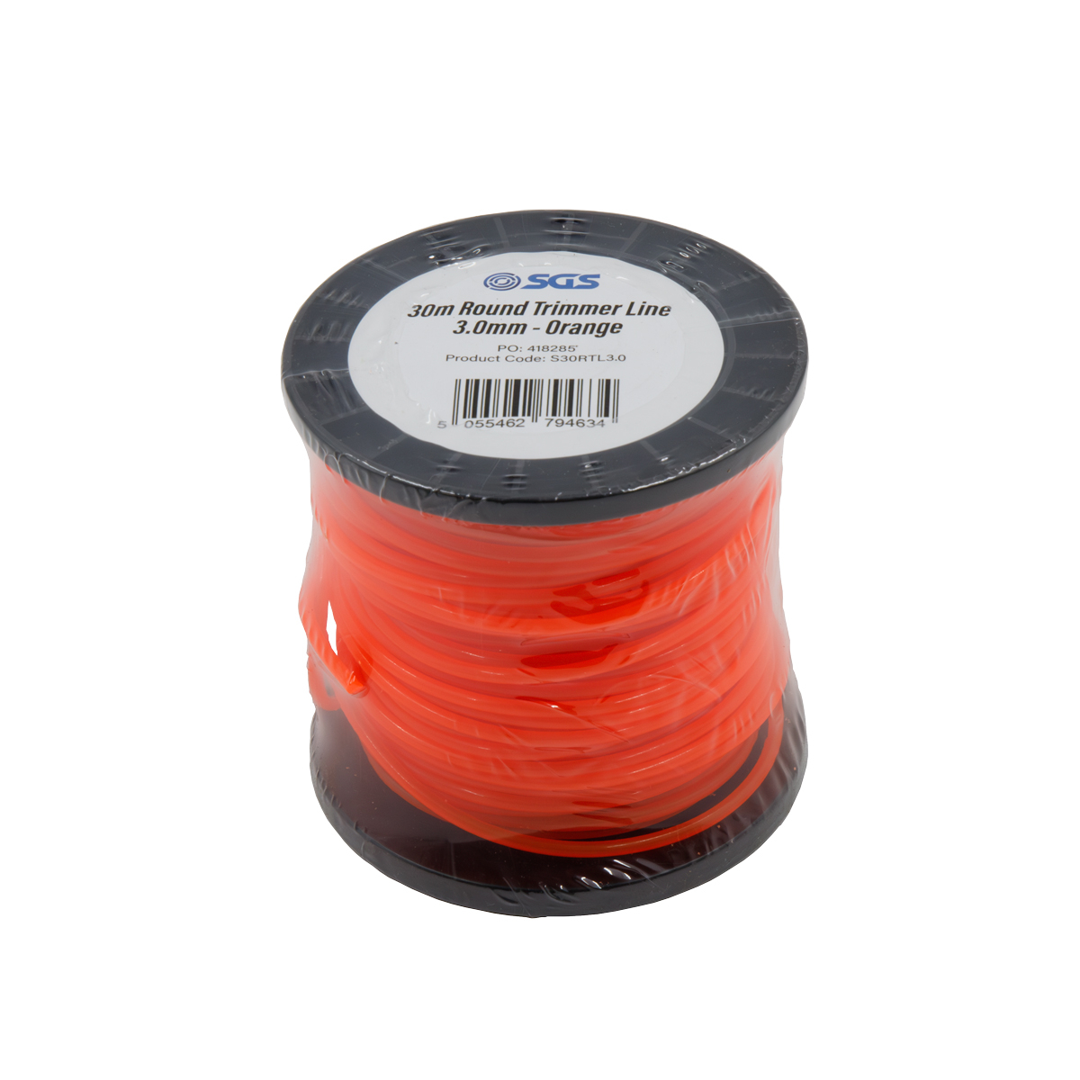 SGS 30m Round Trimmer Line - 3.0mm - Orange